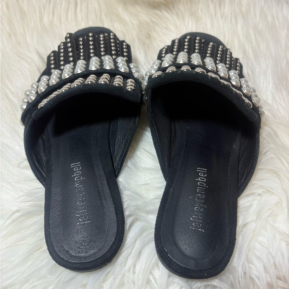 JEFFREY CAMPBELL Ravis Pearl Embellished Mules - Picture 6 of 7